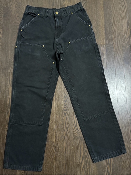 Carhartt Other - Carhartt Black Work Pants with Tan Logo Patch